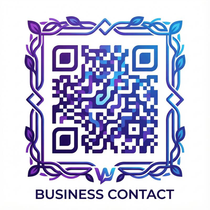 黄色仓库商务二维码